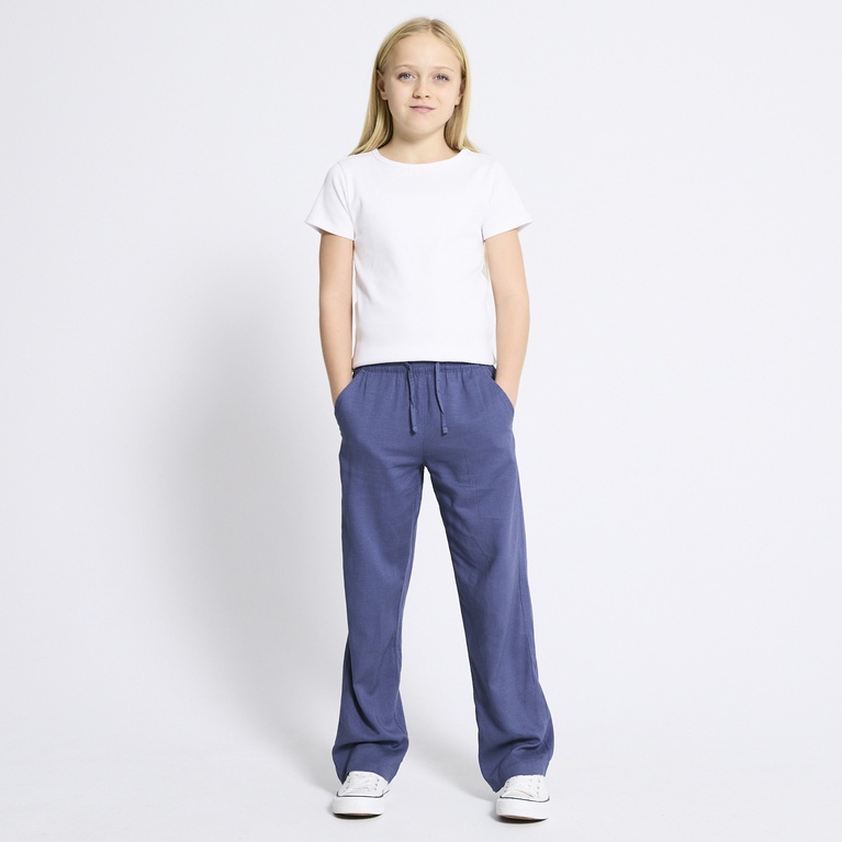 Linen blend pants "Roxy star" Indigo